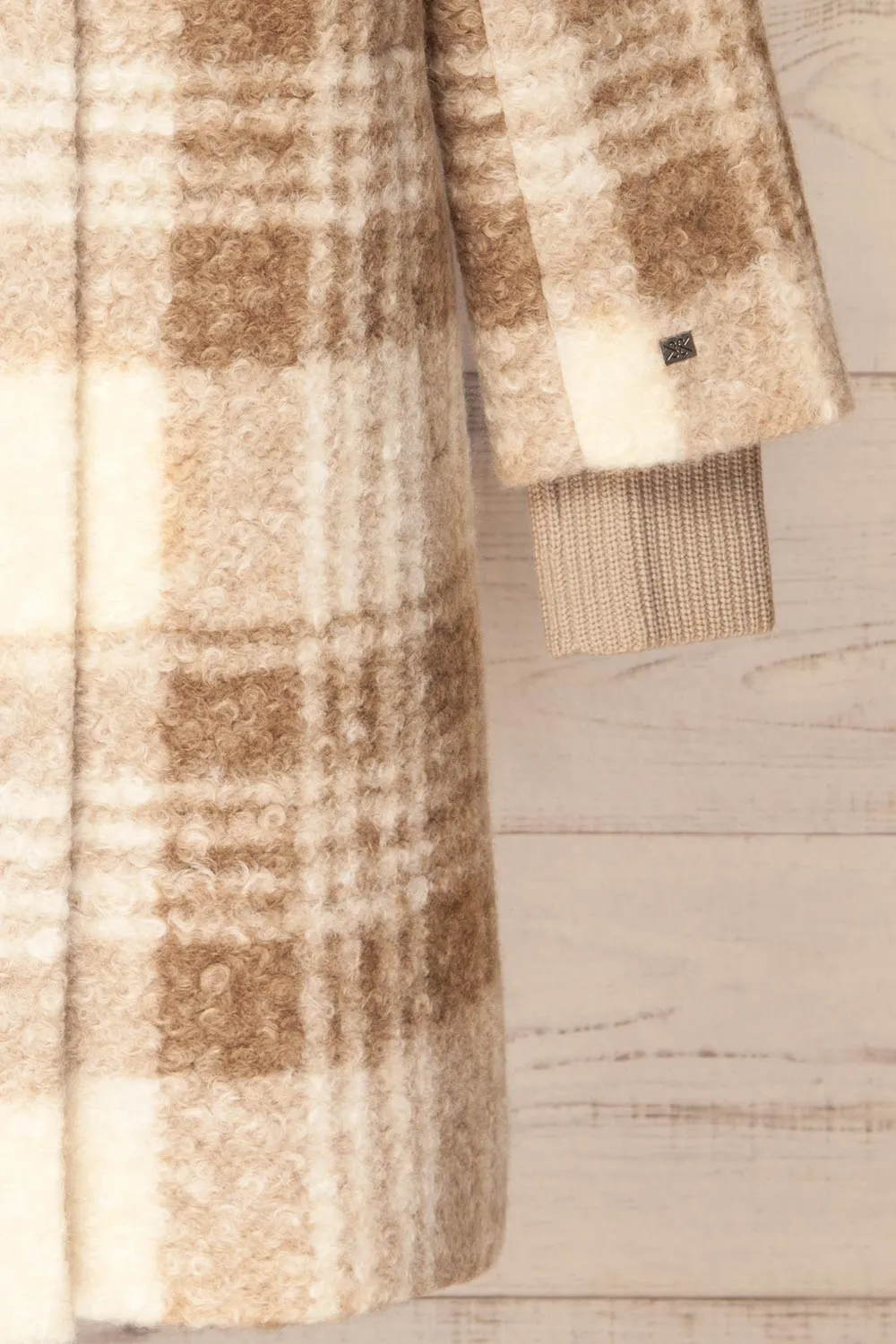 Samentha | Plaid Felt Coat