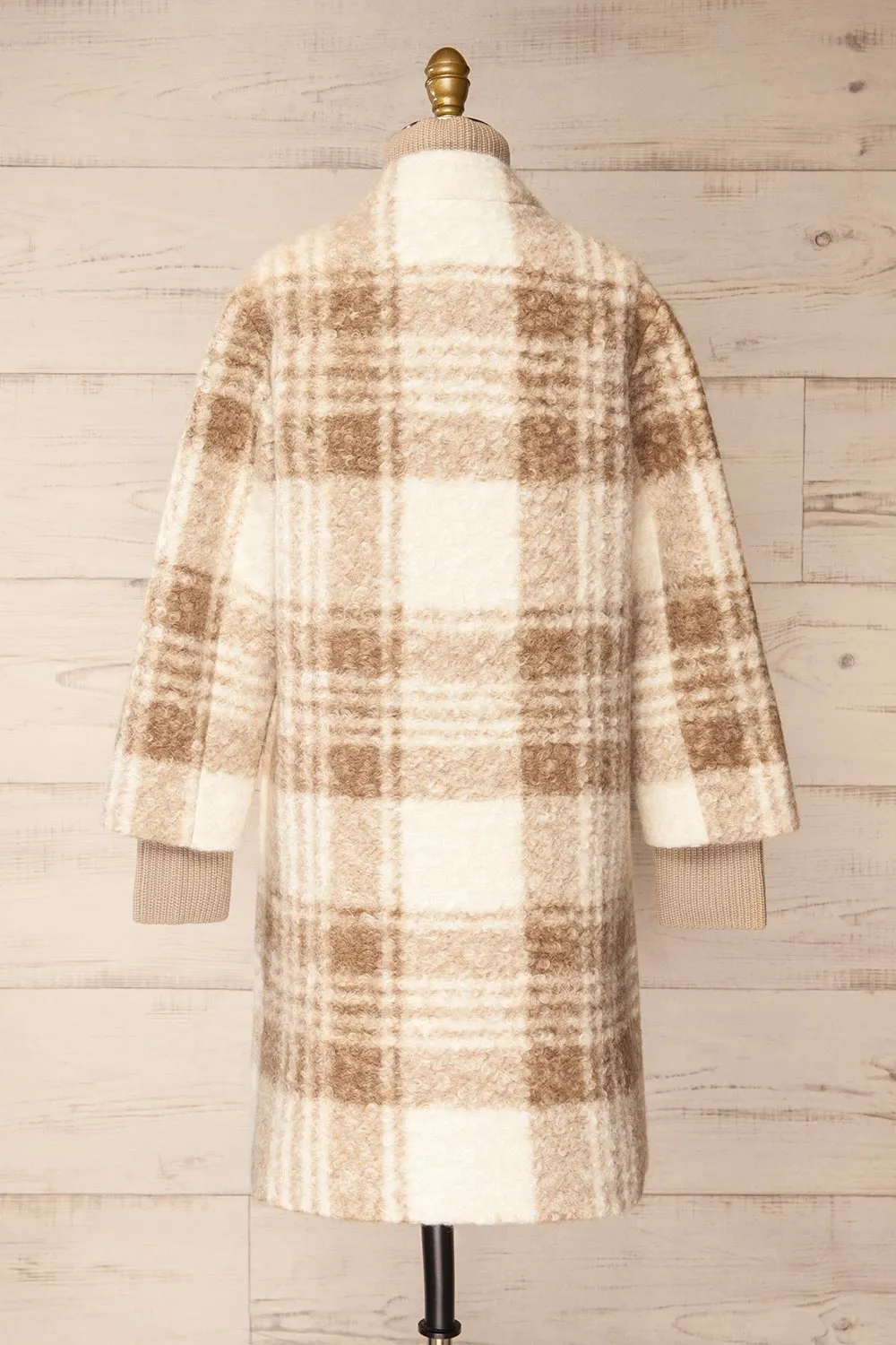 Samentha | Plaid Felt Coat