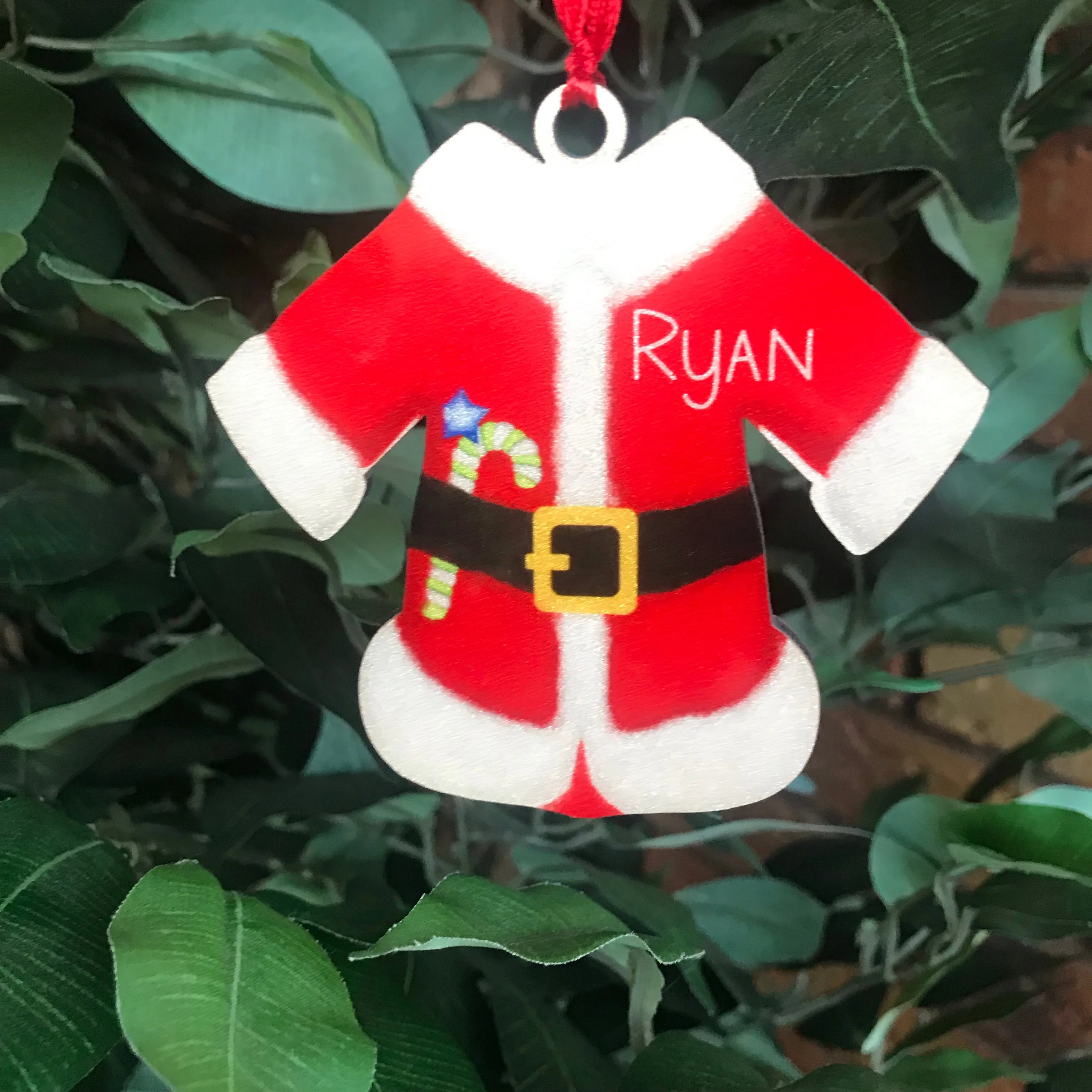 Santa Coat Christmas Hanging Decoration