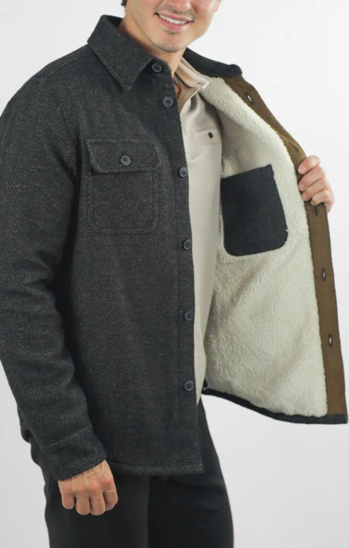 Sherpa Lined Wool Jacket