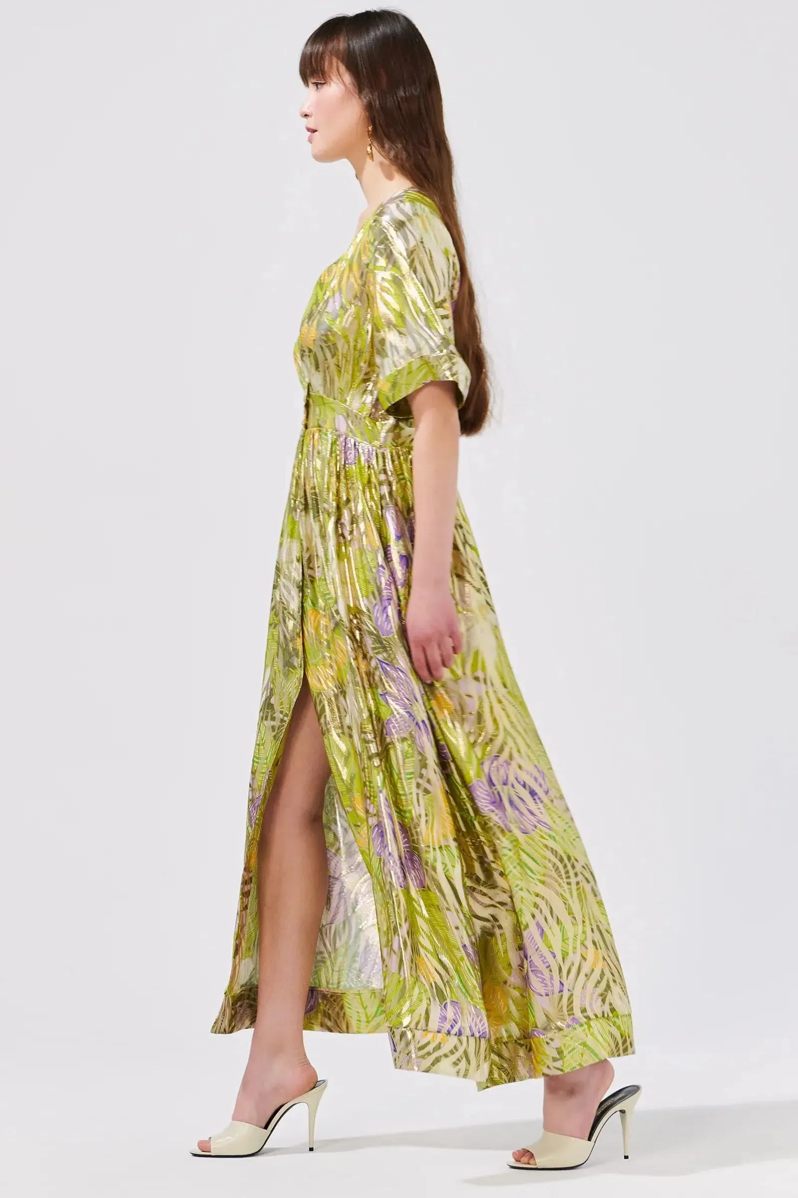 SILK LUREX JACQUARD MAXI