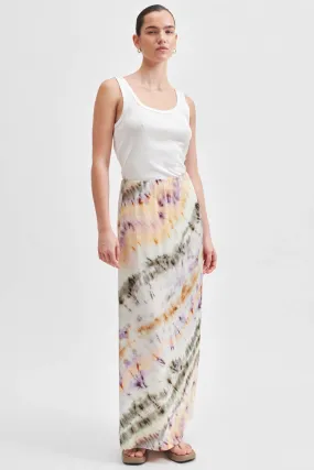 Sirana Printed Skirt in Tea