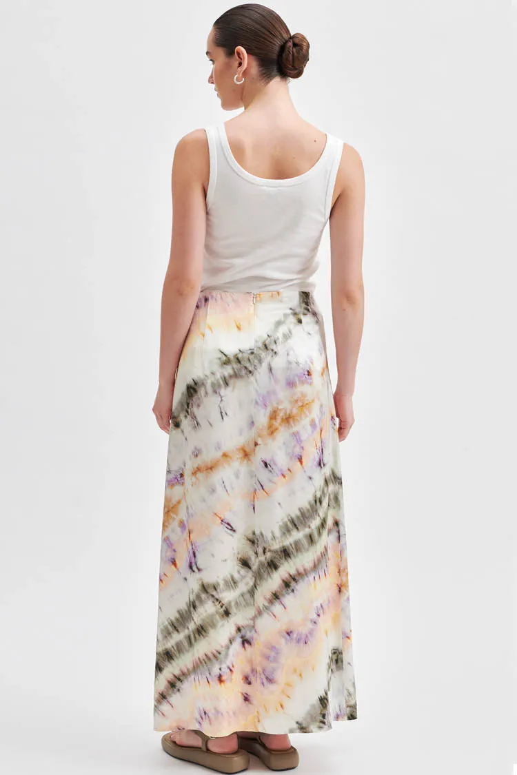 Sirana Printed Skirt in Tea