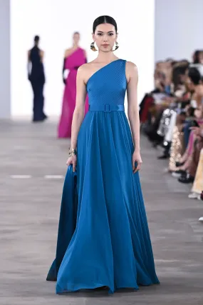 Sleeveless One Shoulder Gown