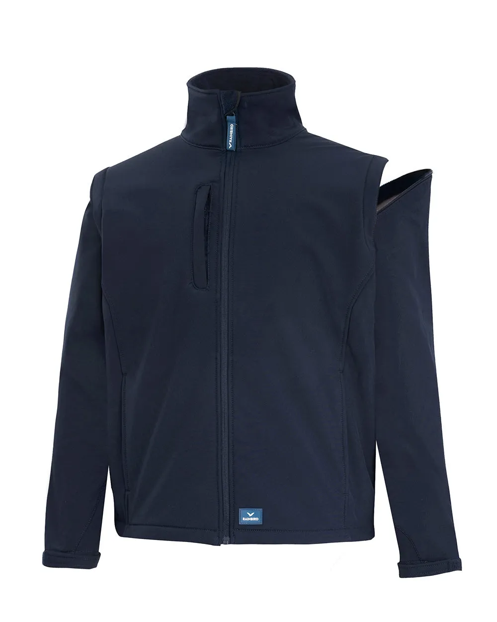 Solid Landy Softshell Jacket in Navy