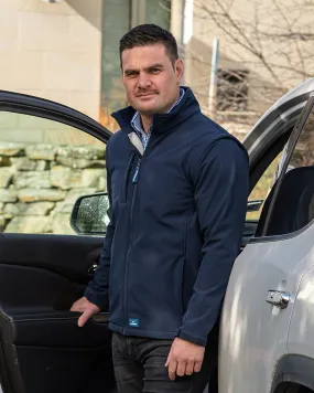 Solid Landy Softshell Jacket in Navy