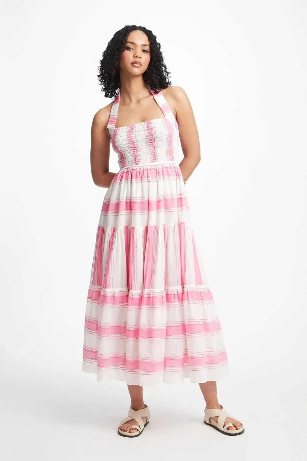 Steele Tusk Dress - Pink Stripe