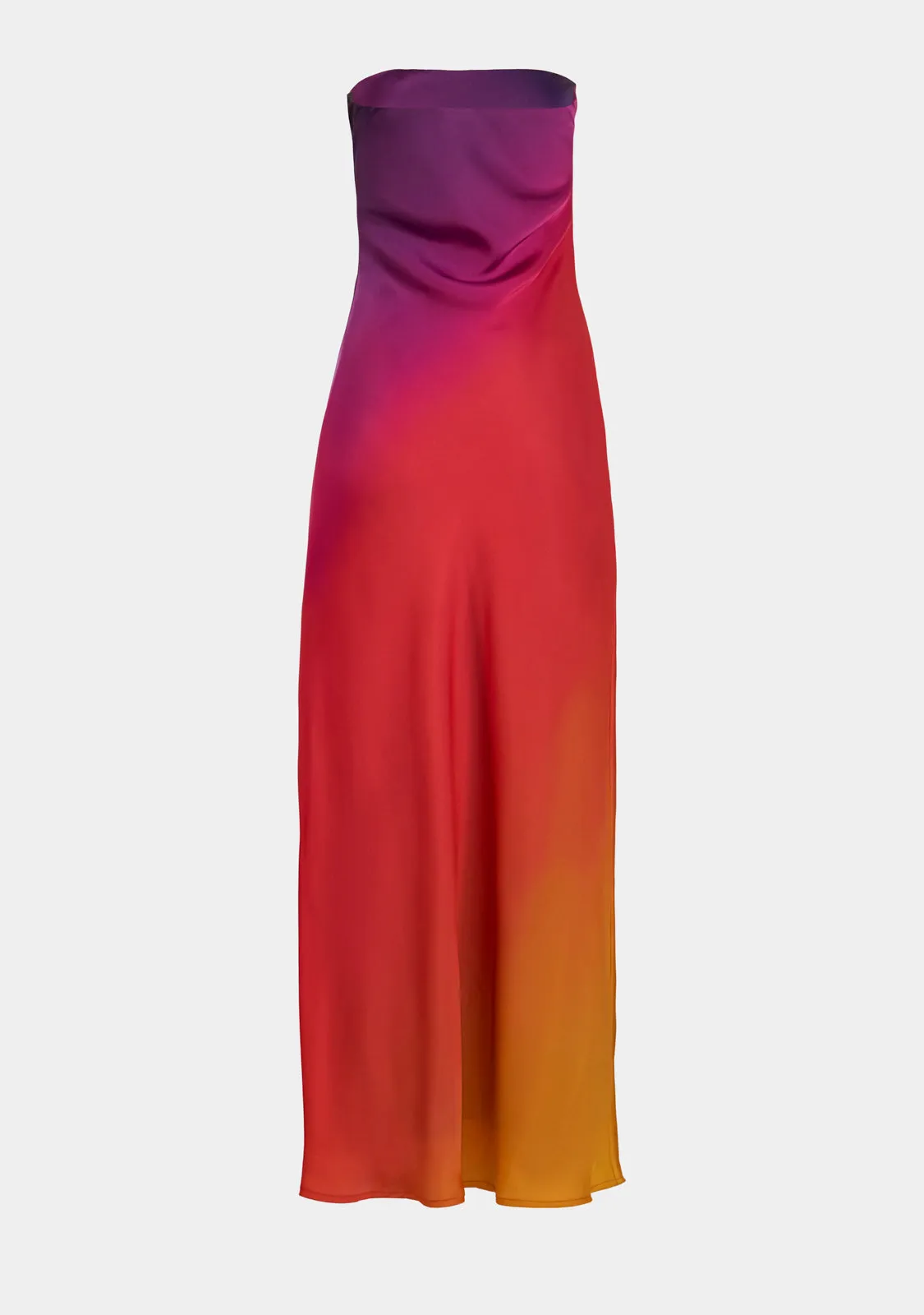 Strapless Maxi Dress w/ Slit