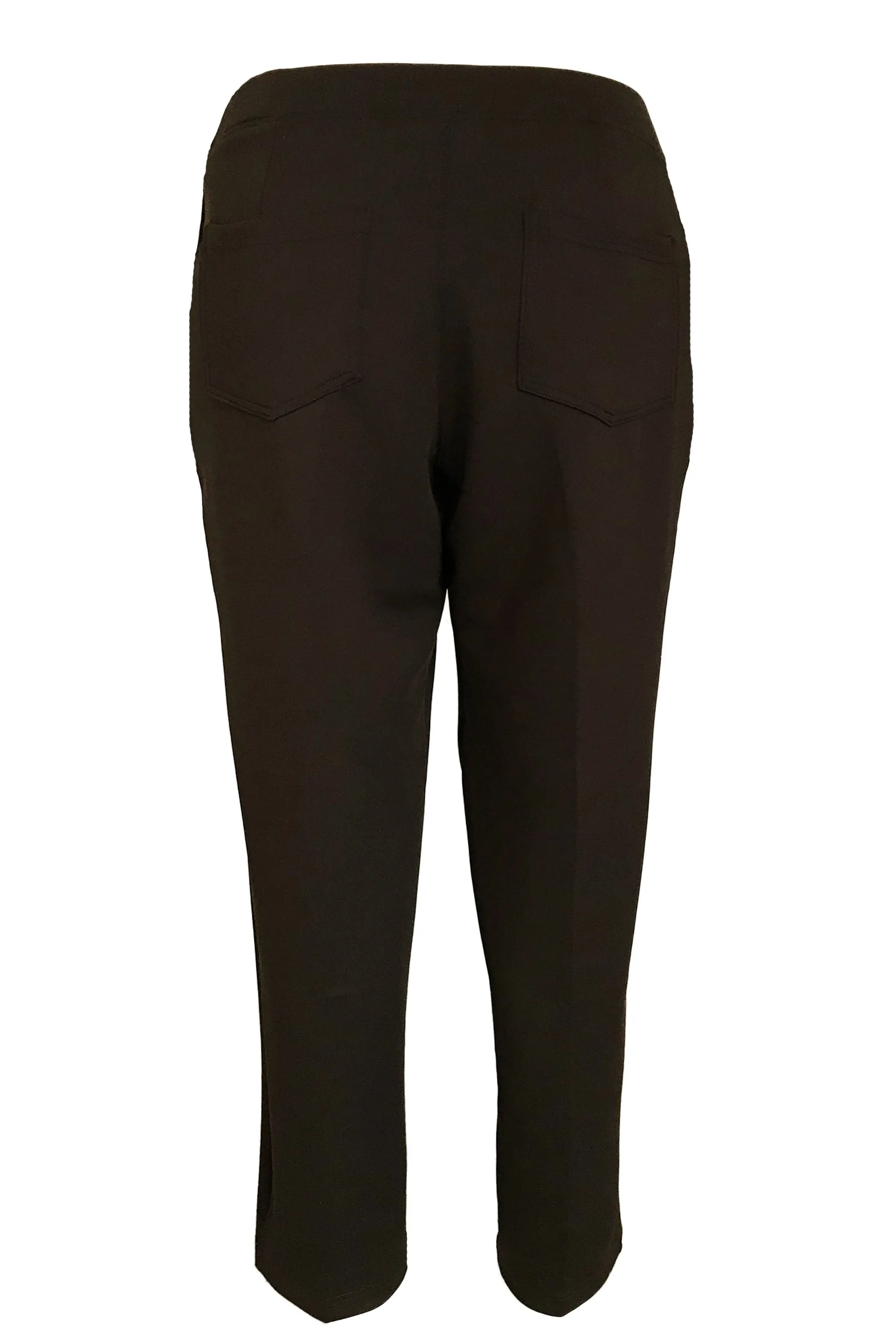 Stretchable Office Pants without Zipper - Brown