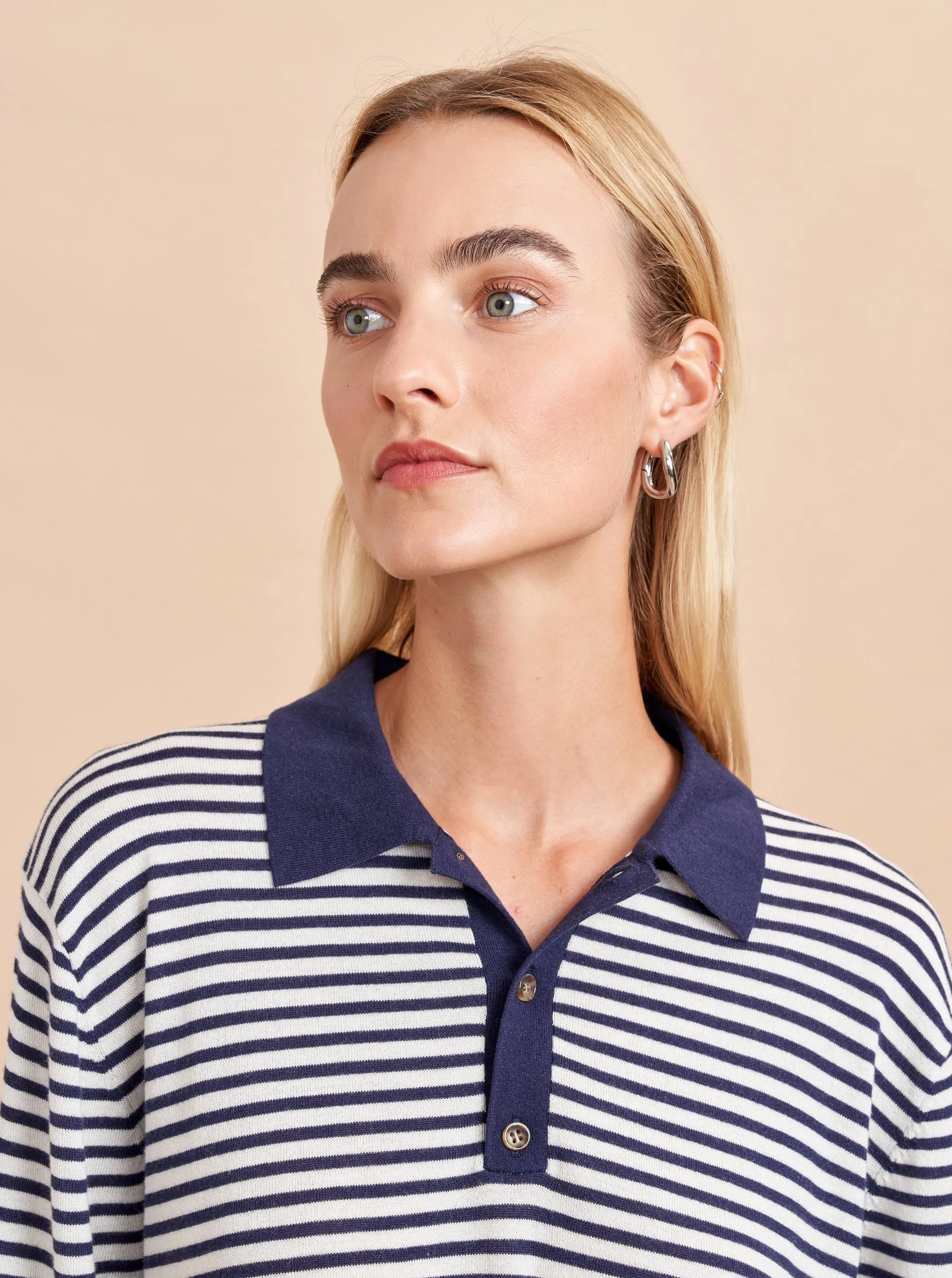 Striped Ben Polo