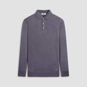 Super Merino Solid Polo Sweater