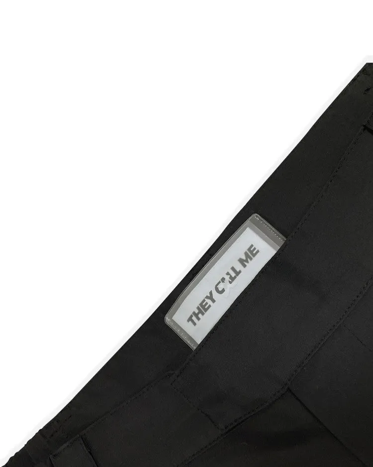 Tech zip pants black