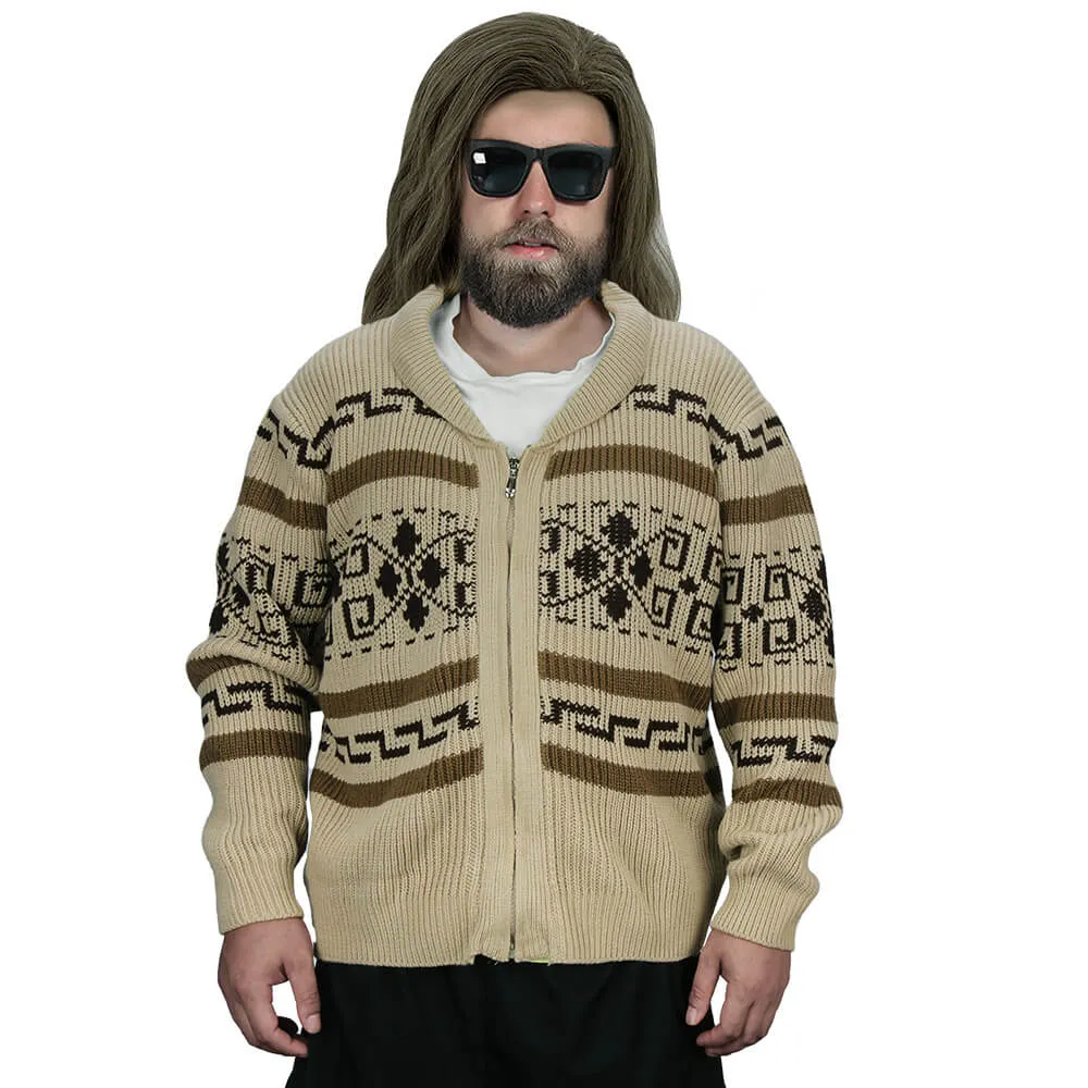 The Dude Sweater The Big Lebowski Jeffrey Zip Up Coat