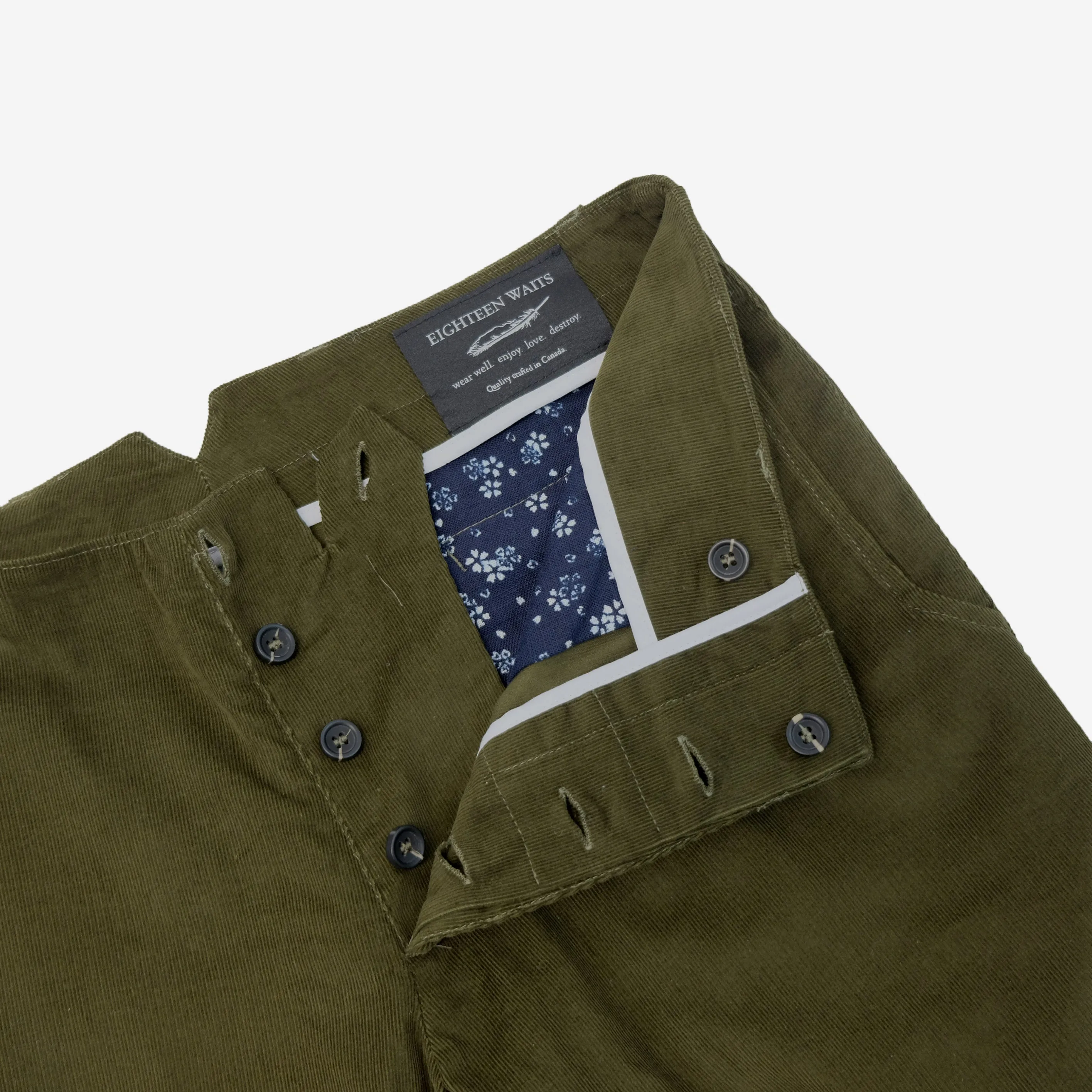 The Slims Trouser - Olive Green Corduroy (MG AFR Exclusive)