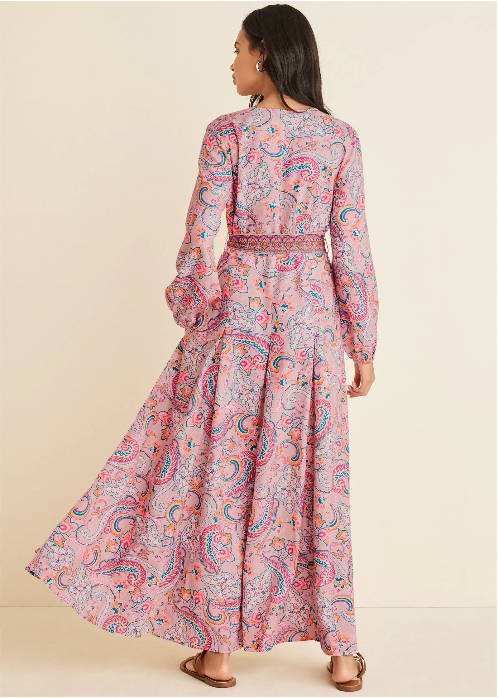 Tie-Waist Maxi Dress - Venetian Paisley