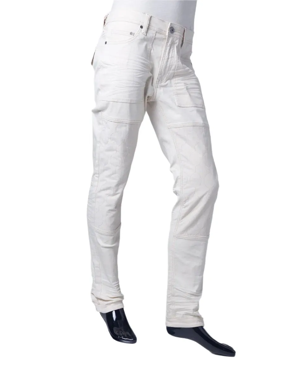 Tonio | Men's 5 Pocket Jean With Quilted Panel