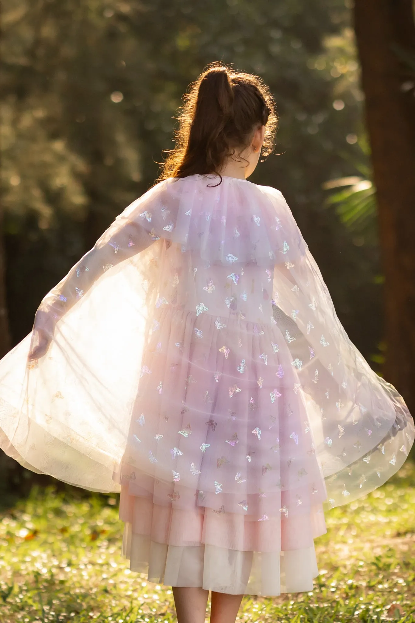 Tulle Cape - Butterflies