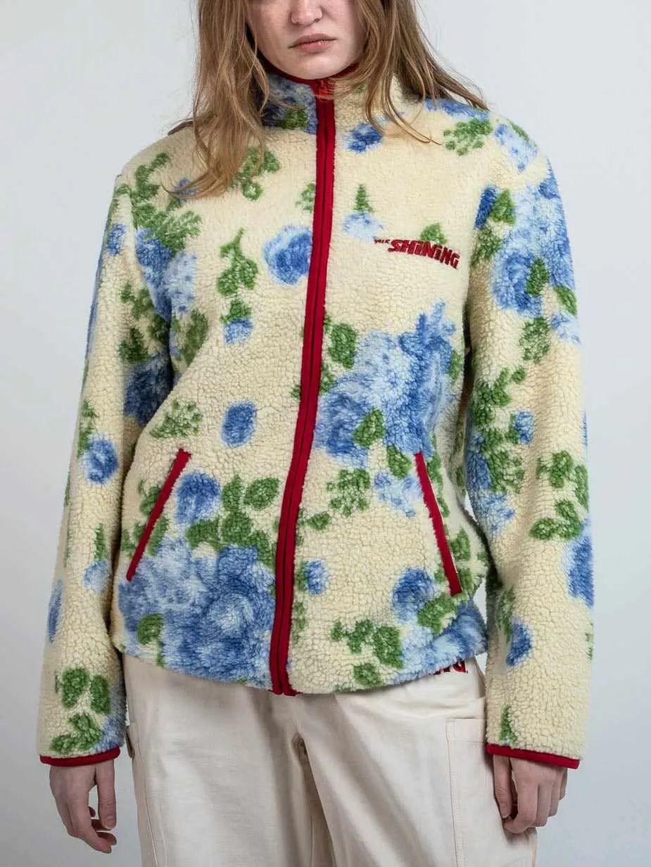 Twins Floral Wallpaper Sherpa Jacket