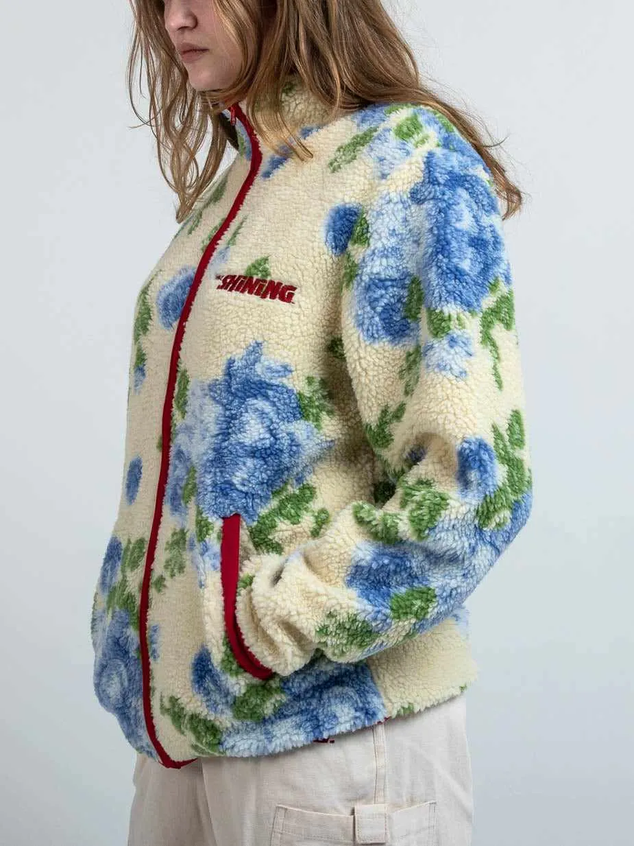 Twins Floral Wallpaper Sherpa Jacket