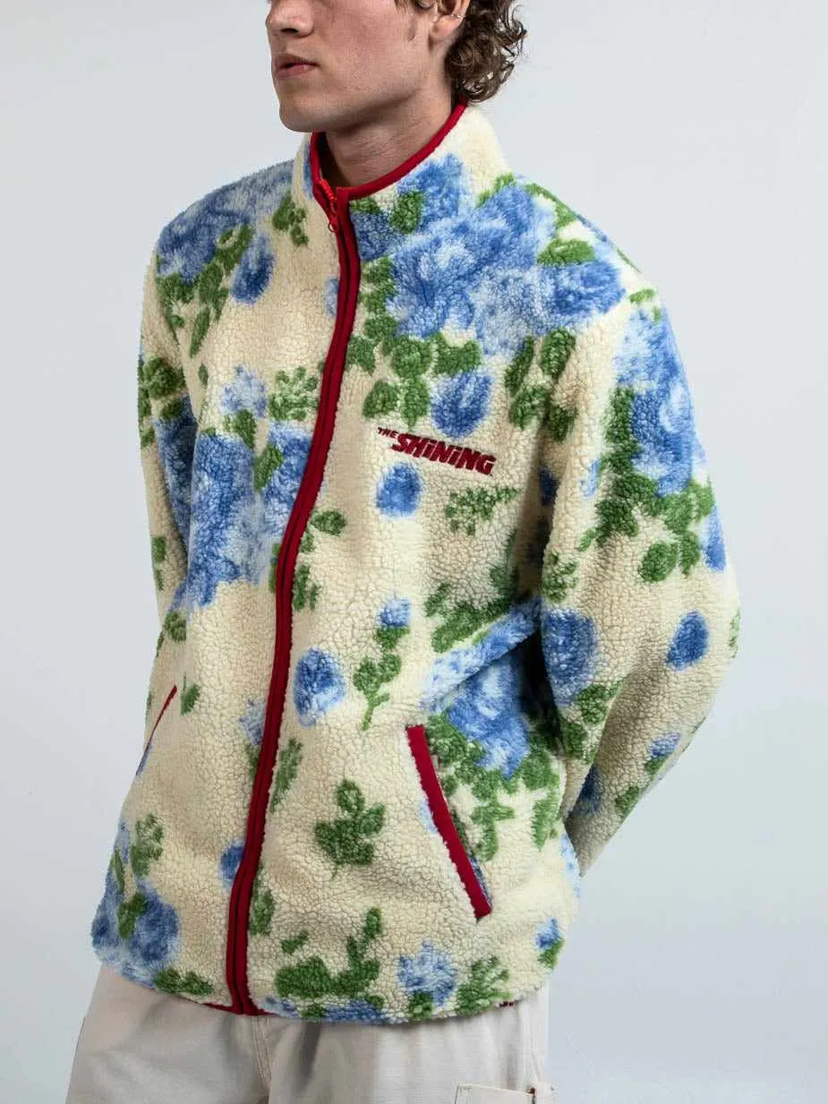 Twins Floral Wallpaper Sherpa Jacket