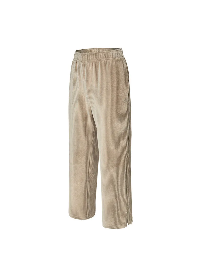 Velor Corduroy Wide Pants