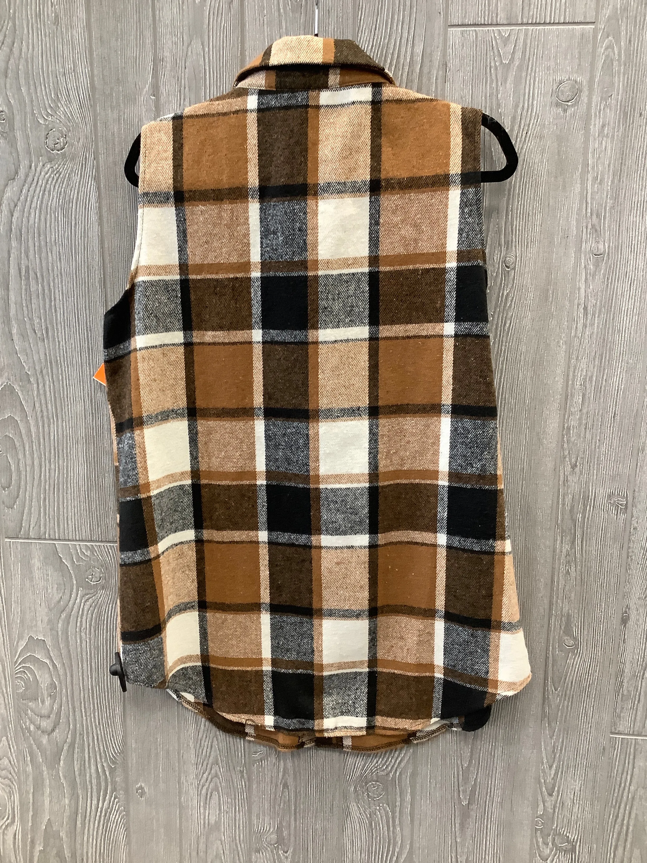 Vest Other By Clothes Mentor In Plaid Pattern, Size: Xl