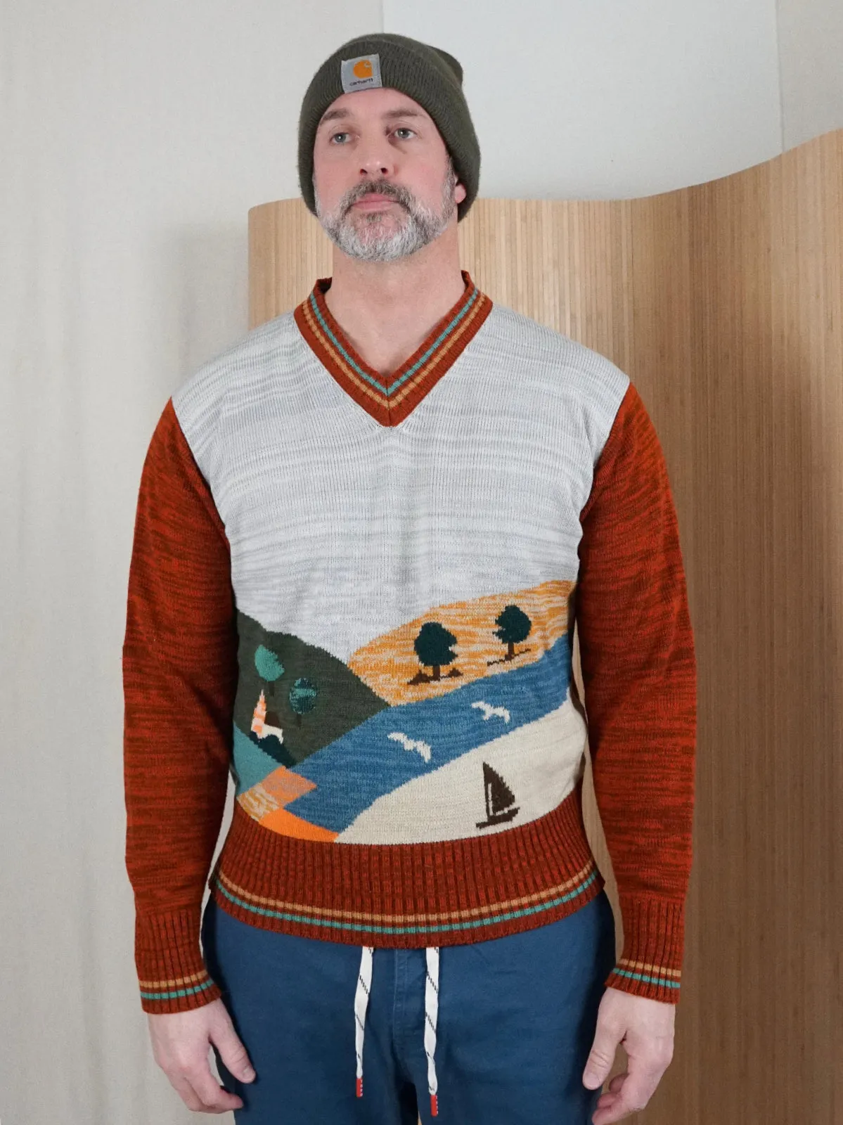 Vintage 70's Spacedye Seagull Sweater