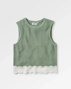 Vintage Organic Knitted Vest - Pistachio