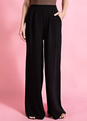 Wide Leg Pant with Pockets in lBlack by eesome