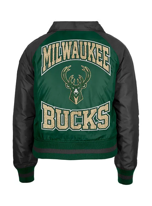 Women's New Era Throwback Sherpa Milwaukee Bucks Jacket