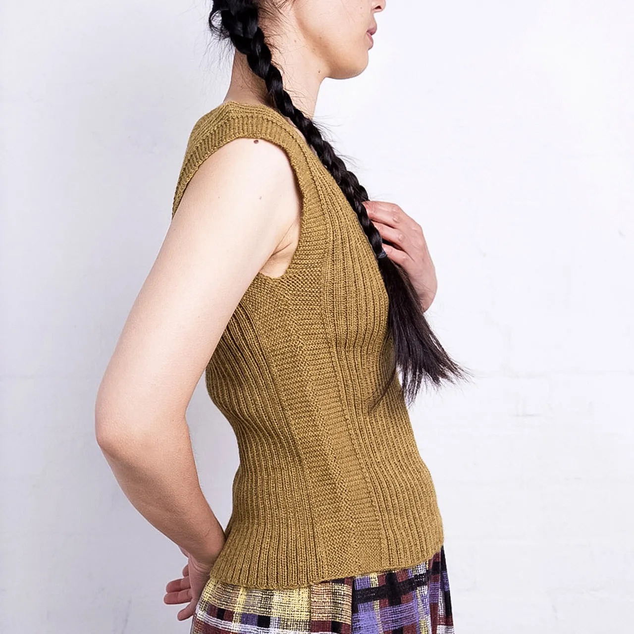 Women's Rico Vest - 100% Baby Alpaca - Light Brown (S-L)