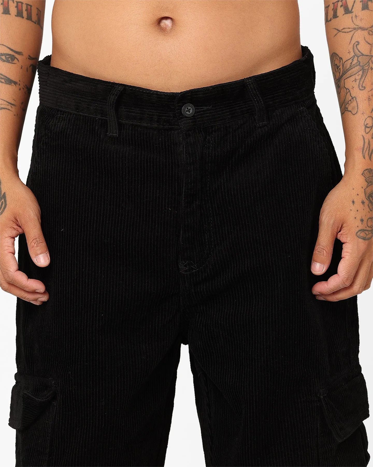 X-Large Cord 91 Cargo Pants Black