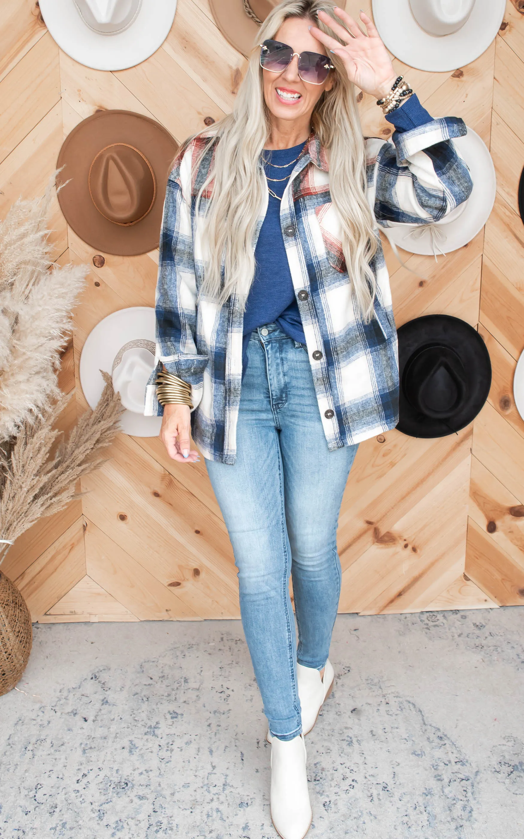 Yellowstone Oversized Plaid Shacket - Final Sale