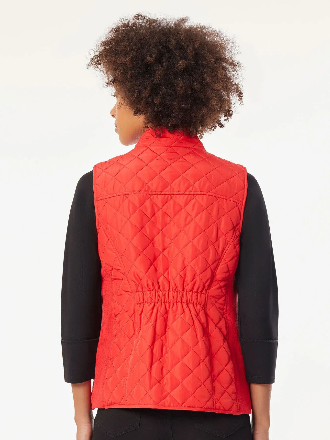 Zip-Front Quilted Vest